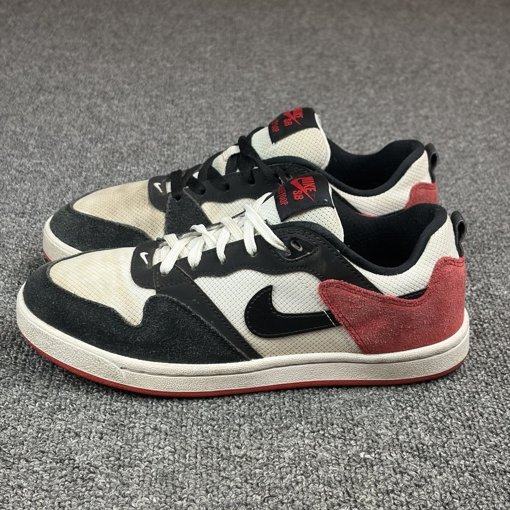 Nike SB Alleyoop GS University Red‎ White Black Sneakers CJ0883-102 Size 5.5Y